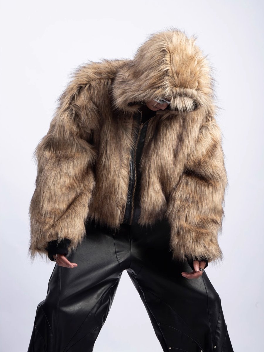 [PLAN1ONE] reversible leather cotton jacket T0160