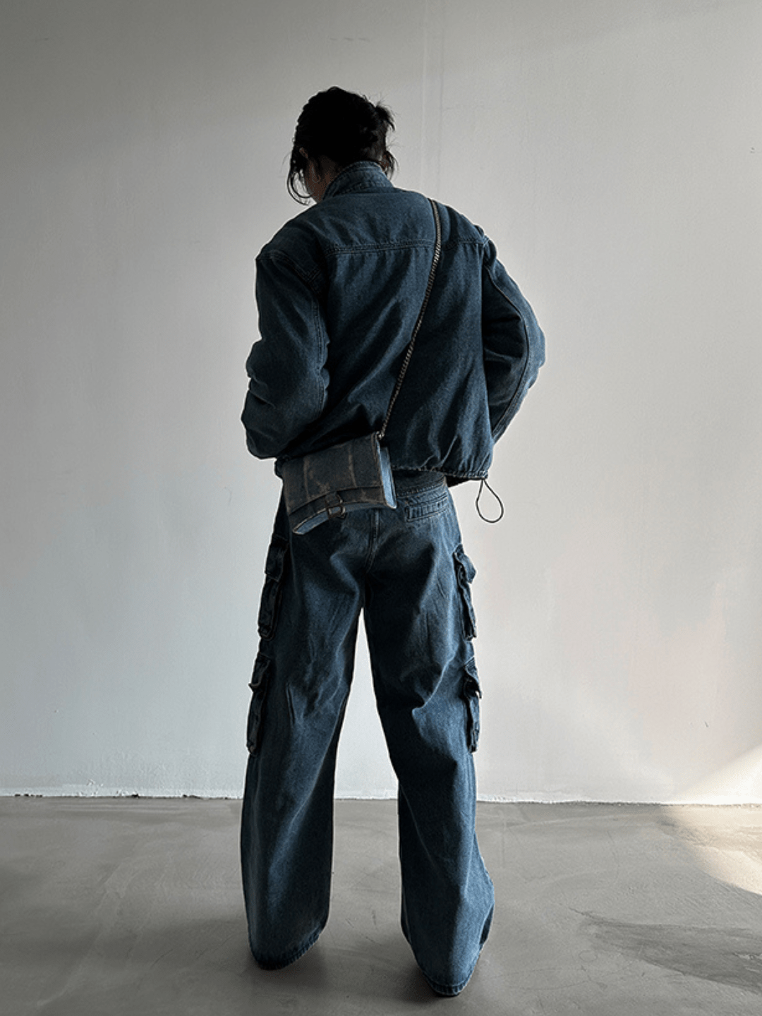 [GENESISBOY] Heavy Wash Multi-Pocket Jeans B0138