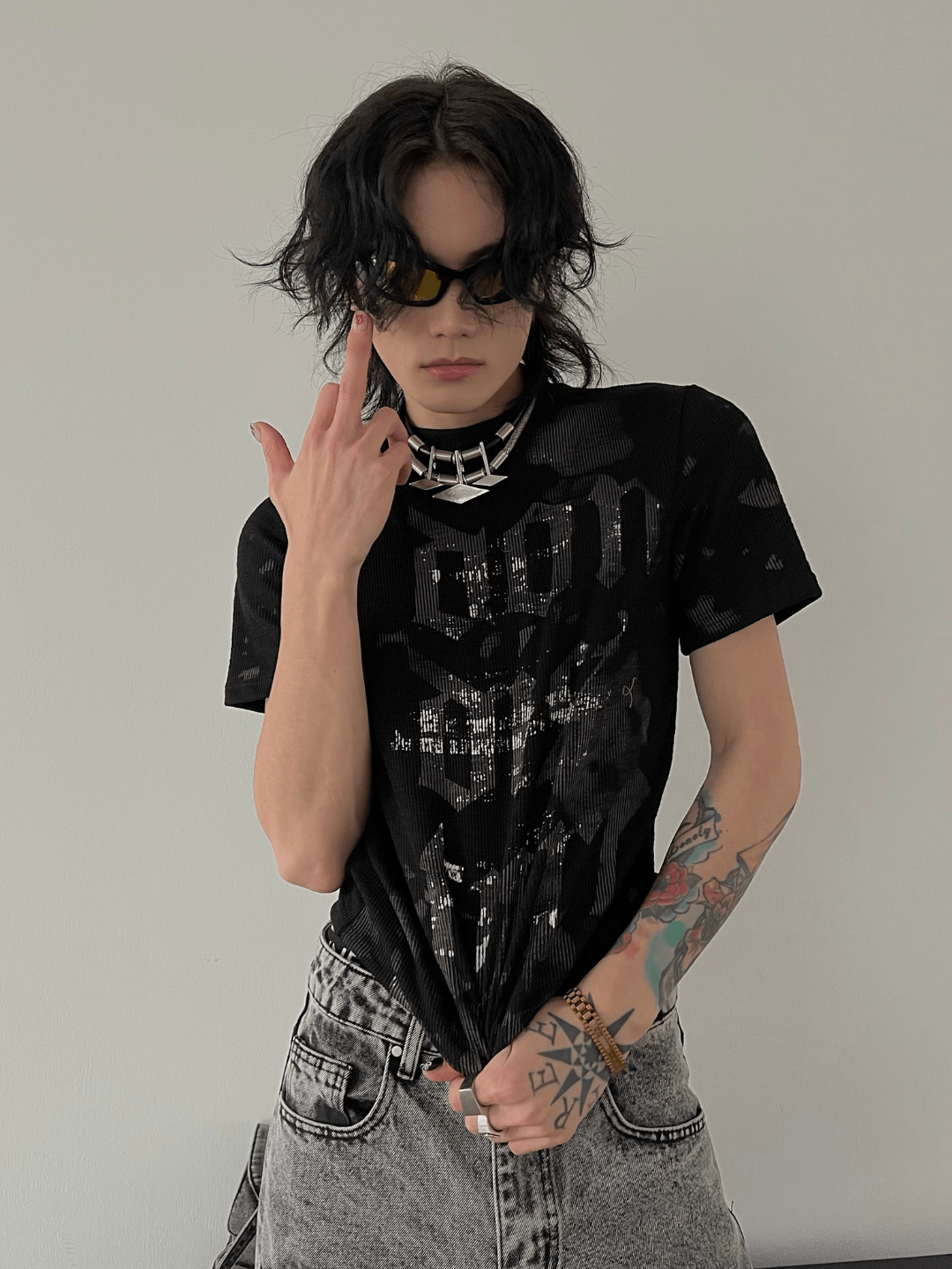 [SOULWORKER] punk genderless t-shirt J0097