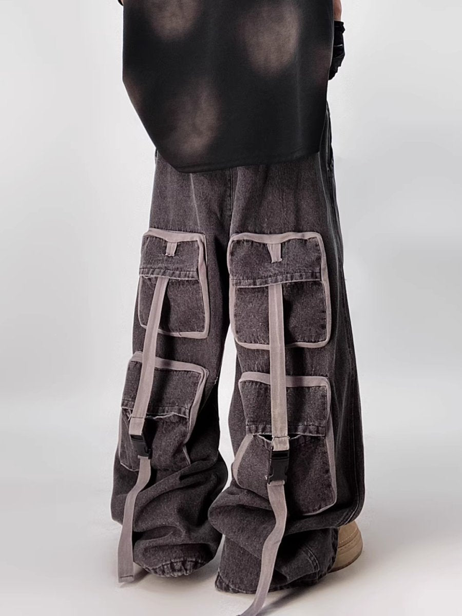 multi-pocket jeans B0141