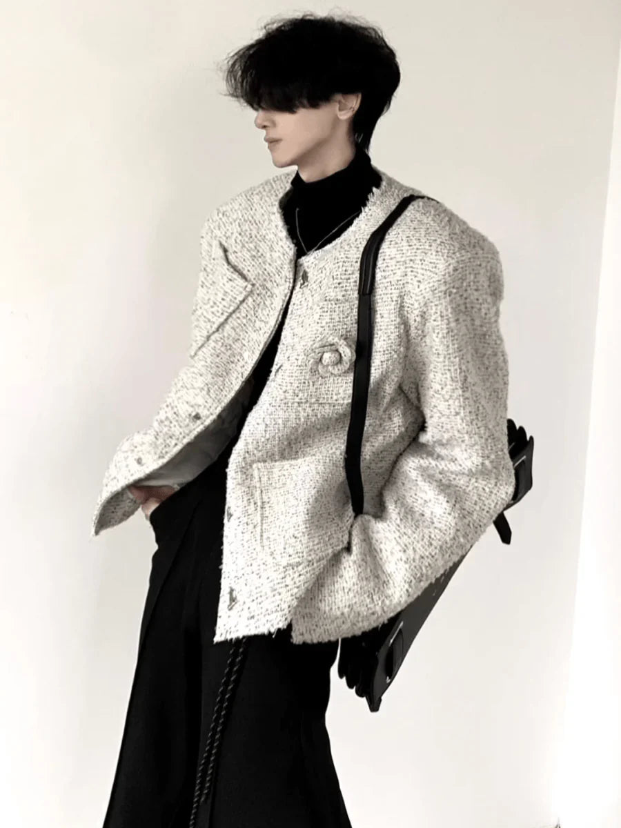 TWEED ROSE JACKET T0103