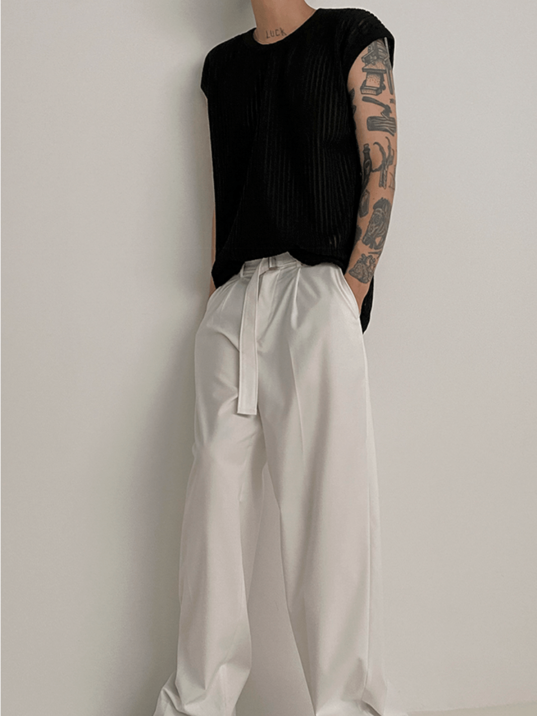 [MRCYC] Round Neck Sleeveless T-shirt J0109