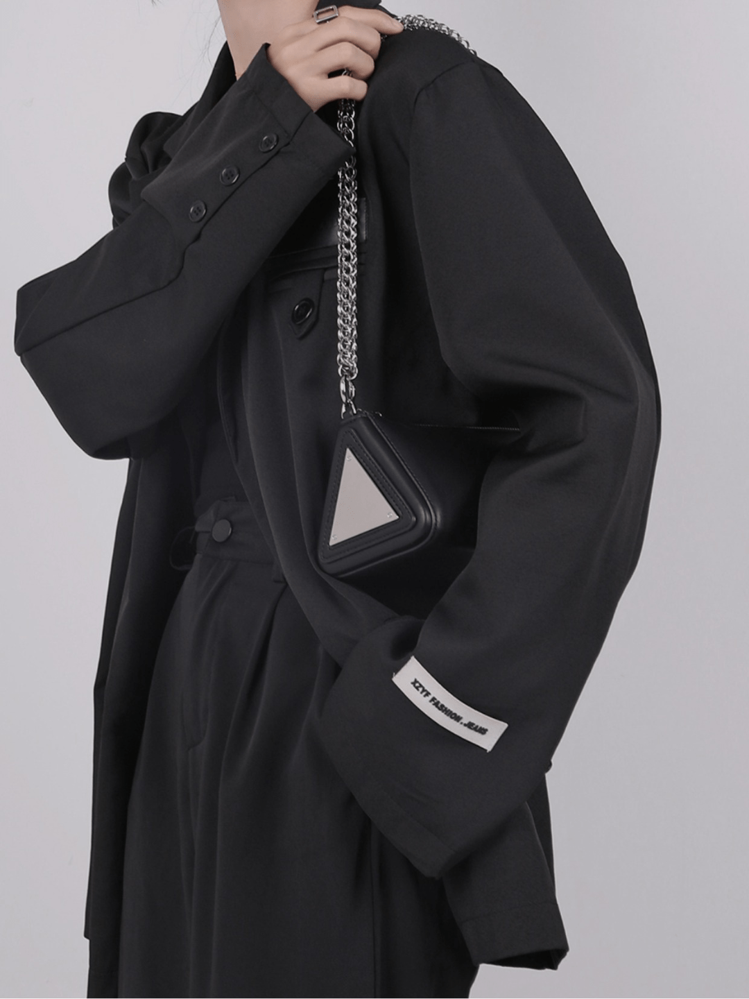 [luckystudio] Triangle Simple Crossbody Bag A0065