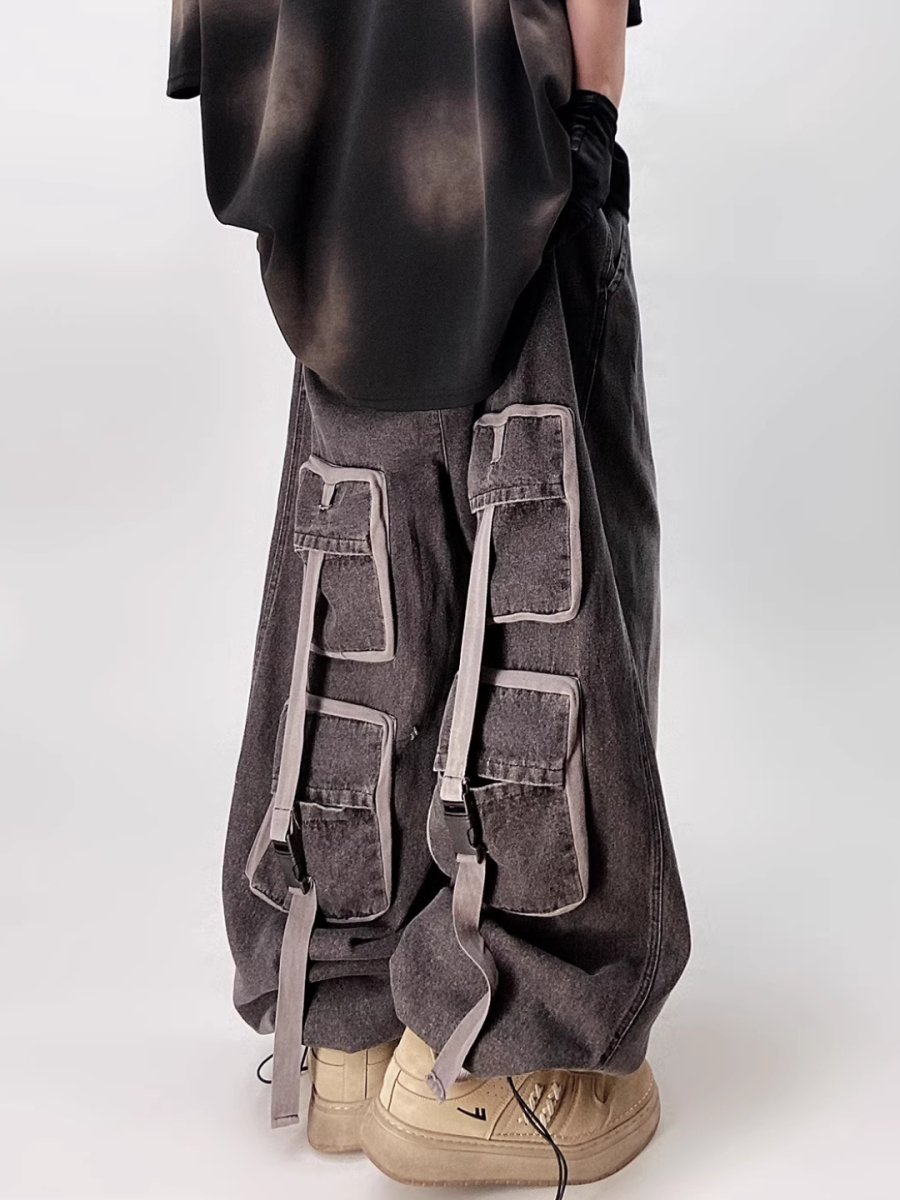 multi-pocket jeans B0141