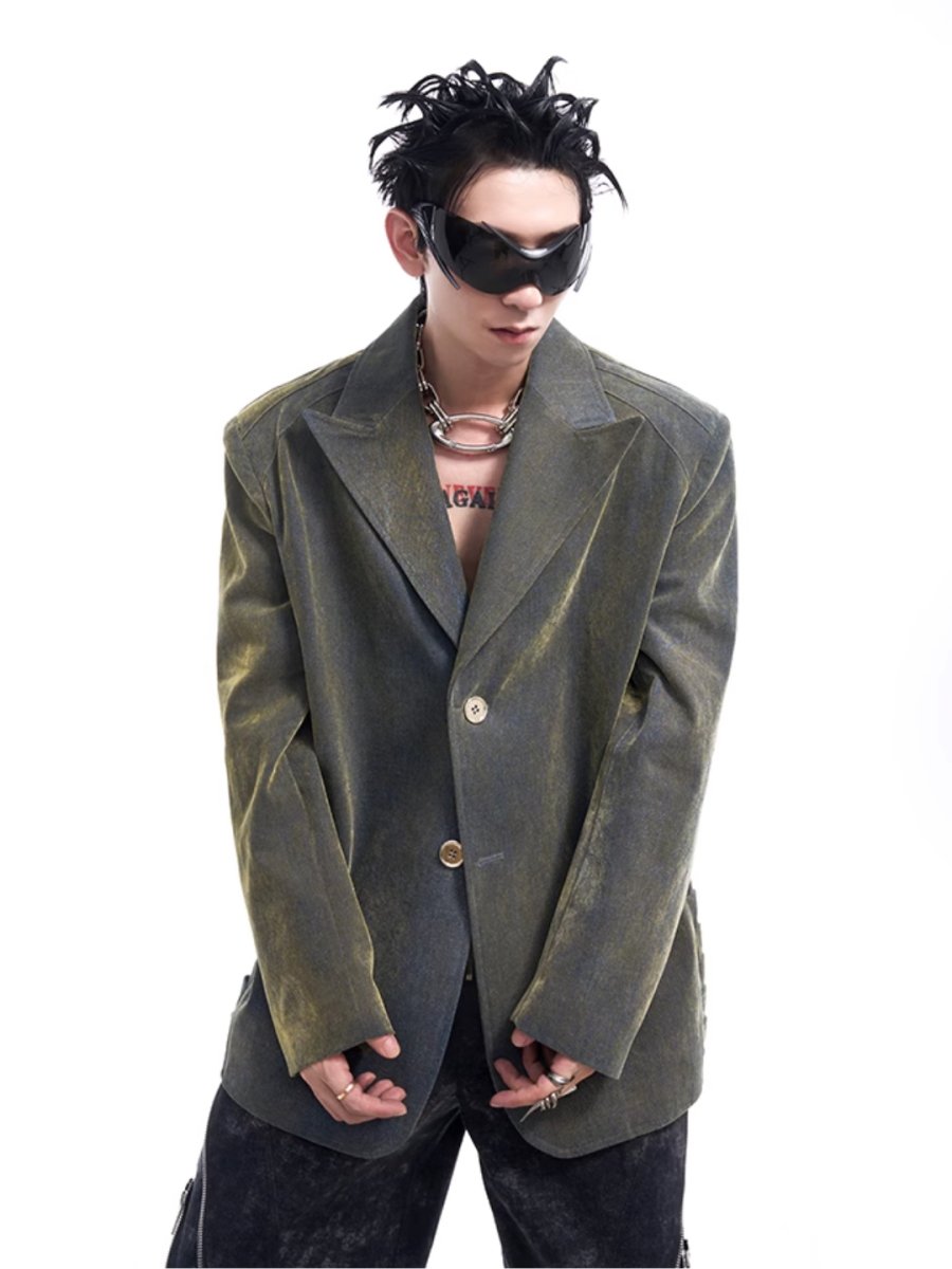 [STARTEXCEEDEND] denim suit jacket R028