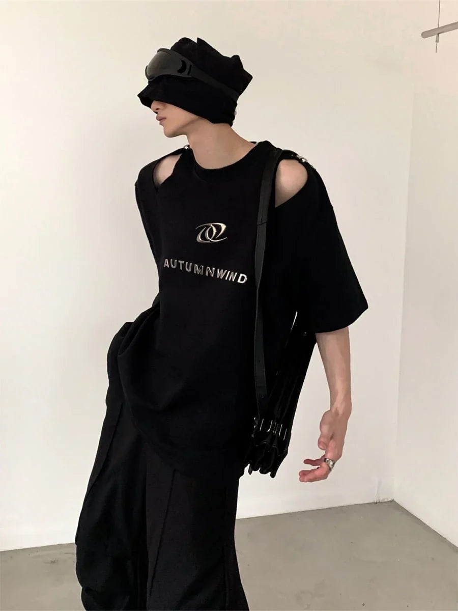 [AUTUMNWIND]DECONSTRUCTED DESIGN T-SHIRT J0091