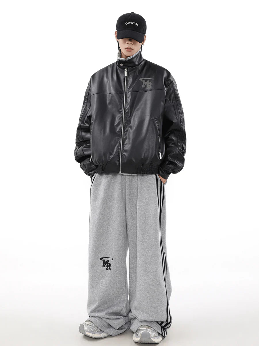 [MRNEARLY] WIND BIKER LEATHER JACKET T0094