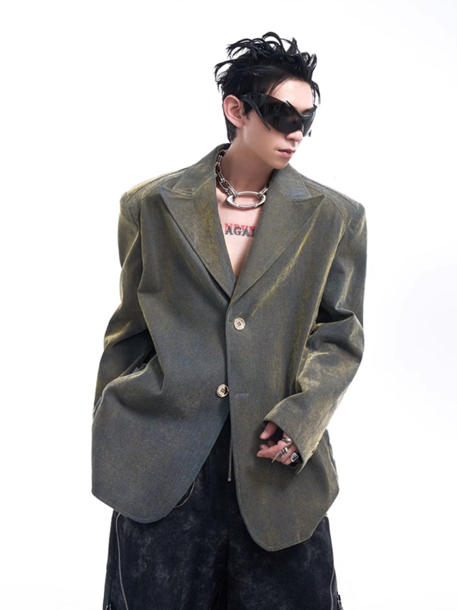 [STARTEXCEEDEND] denim suit jacket R028