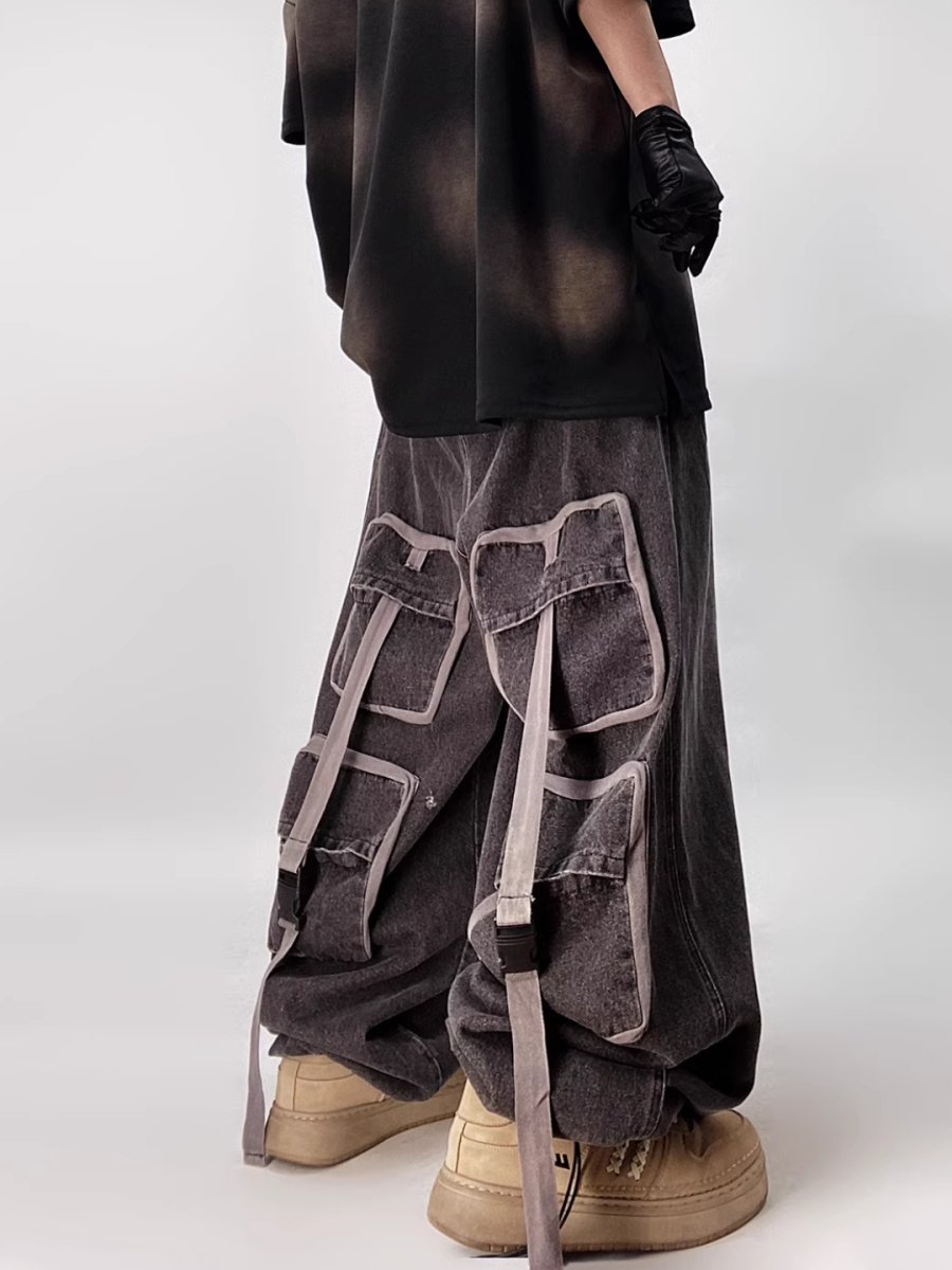 multi-pocket jeans B0141