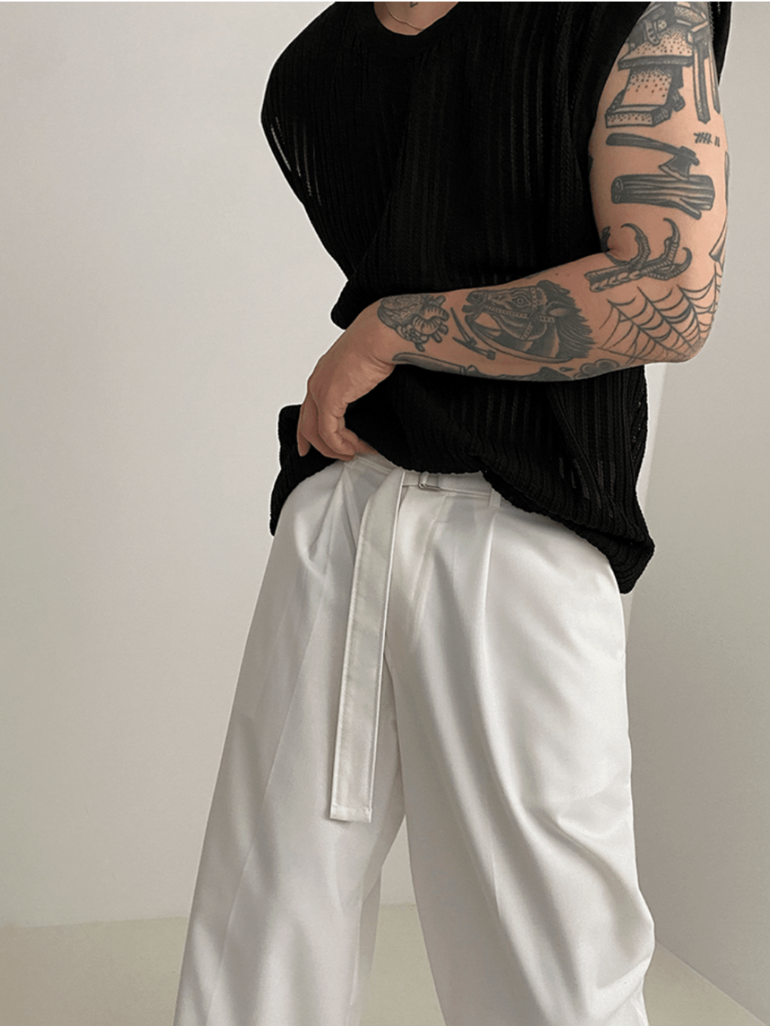 [MRCYC] Round Neck Sleeveless T-shirt J0104