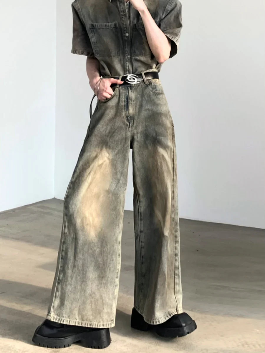 WASHED VINTAGE DENIM TOPS + BOTTOMS S0060