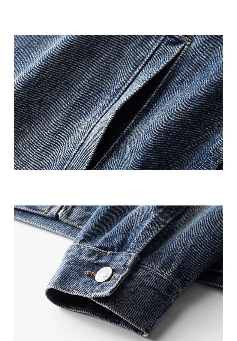 American Utility Work Jacket – Vintage Streetwear Cotton Coat for Men T0031