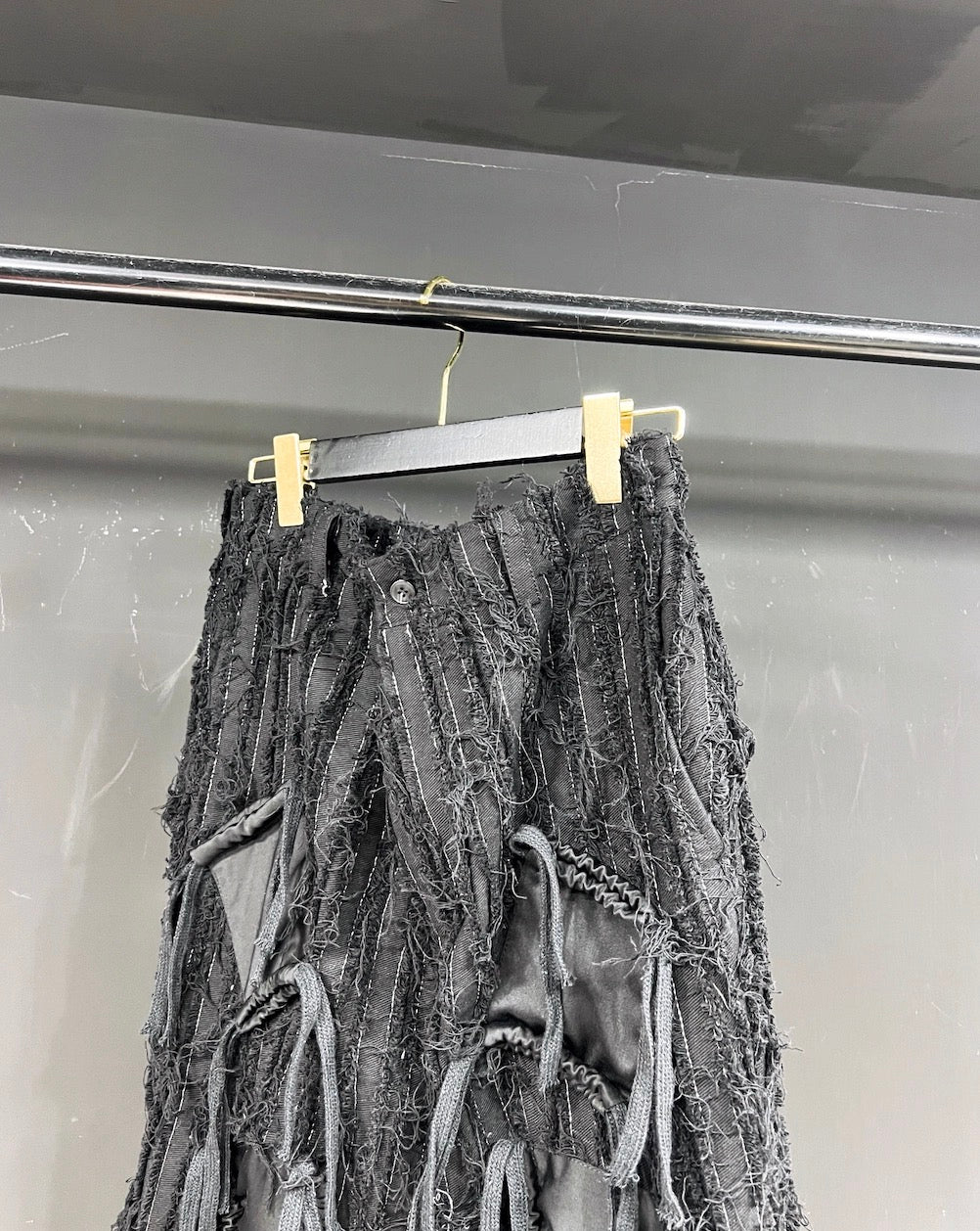 Men’s Original Design Heavywork Flared Cargo Pants Multi-Pocket Stacked Remake Trousers Streetwear B0098