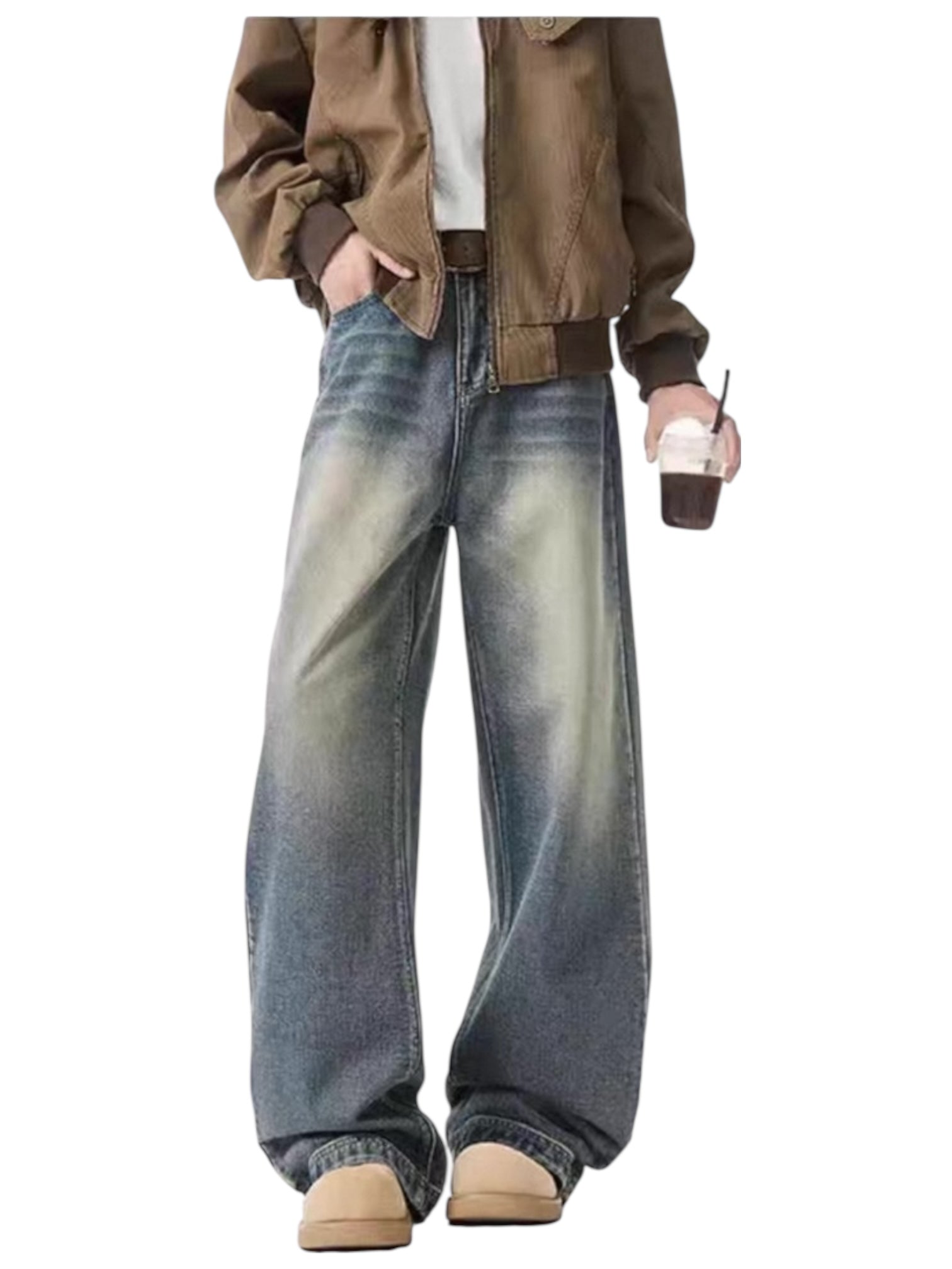 [GRACERUB] DIRTY FLARE-CUT JEANS B0312