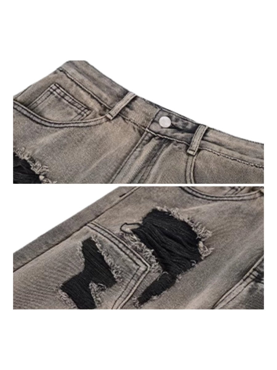 damage denim pants B0128