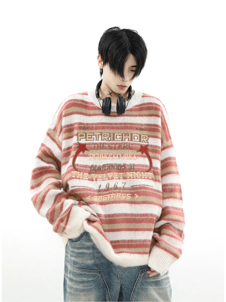 [MRNEARLY] ROUND NECK PULLOVER SWEATER S0185