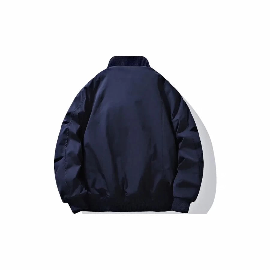 Men’s Short Padded Bomber Jacket – American Retro Street Winter Coat T0054