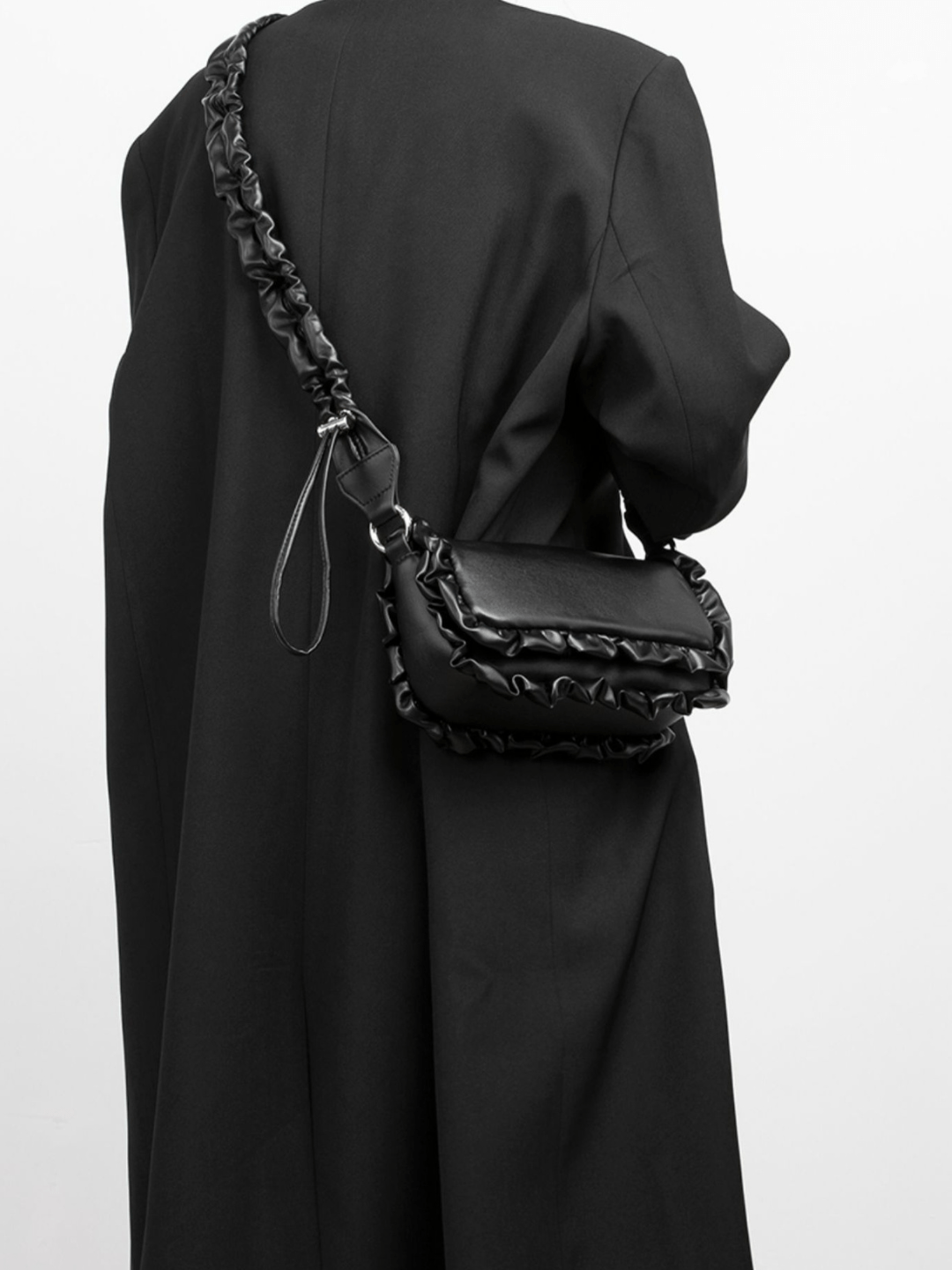 [luckystudio] decoration shoulder small square bag A0066