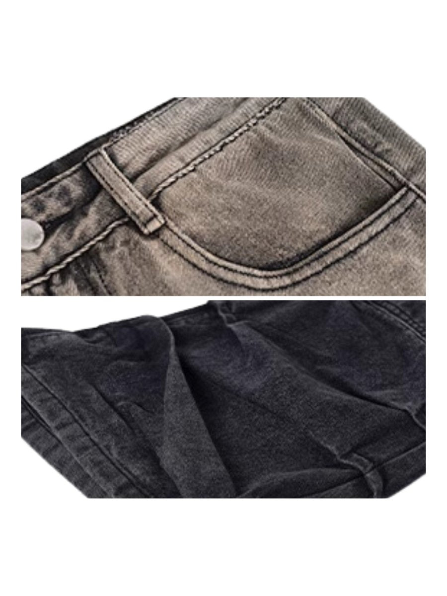 damage denim pants B0128