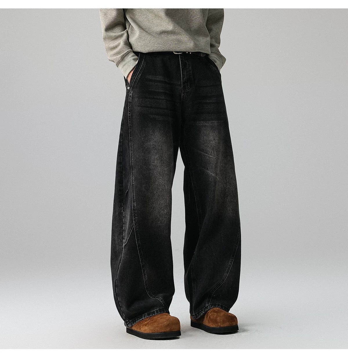 Men’s American Vintage Wide-Leg Jeans B0007