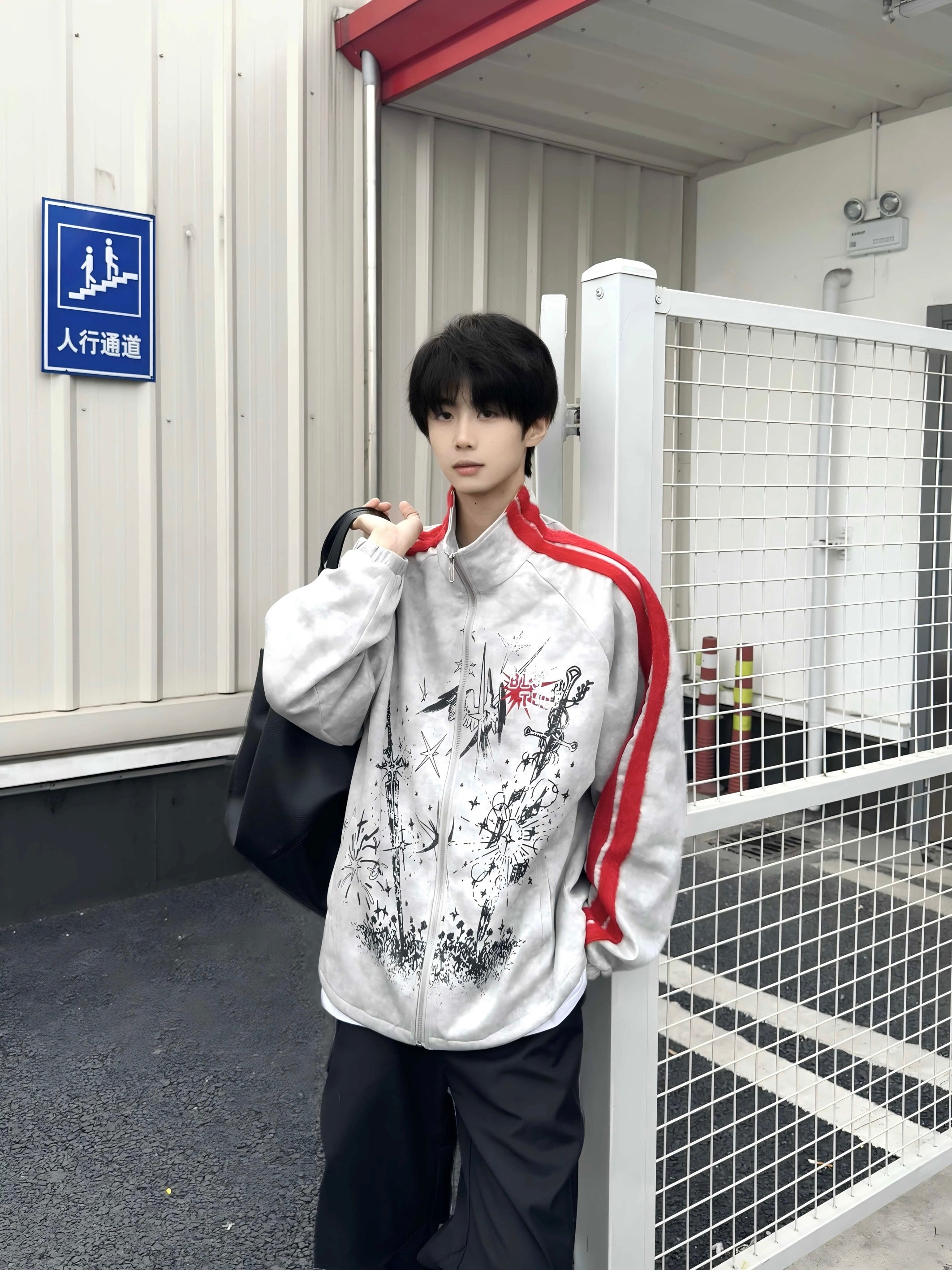 [BLACKBB] COLORBLOCK STREET JACKET S0162