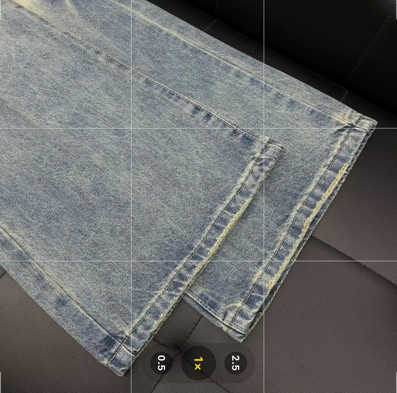 Men’s Lightning Pattern Flared Jeans – Vintage American Streetwear Denim Pants B0061