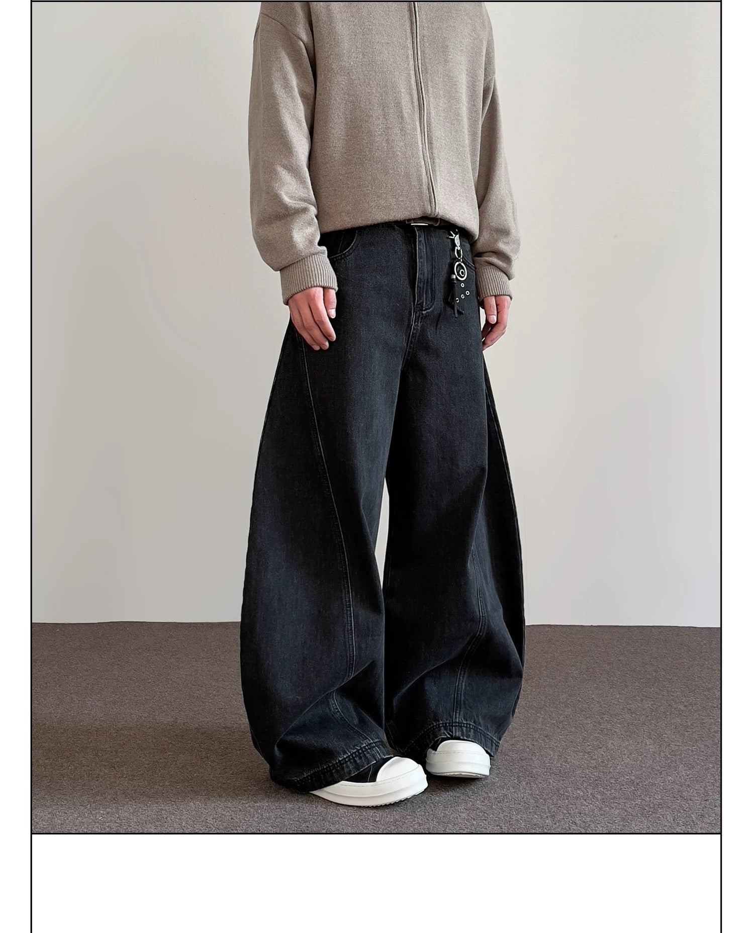 Men’s American Vintage Wide-Leg Denim Jeans B0022