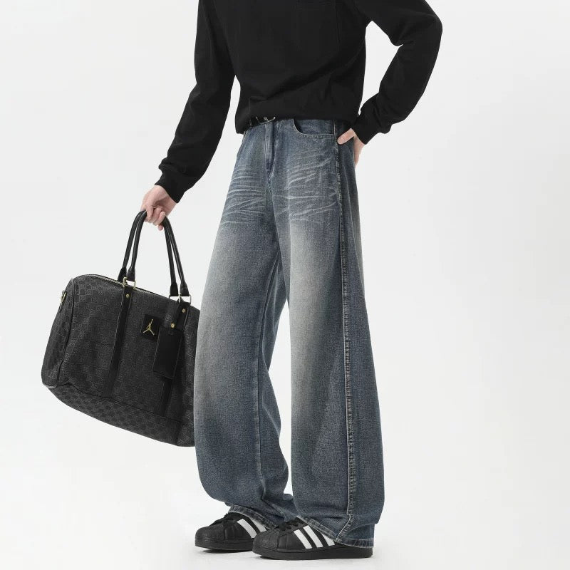 Men’s American Vintage Washed Denim Jeans B0036