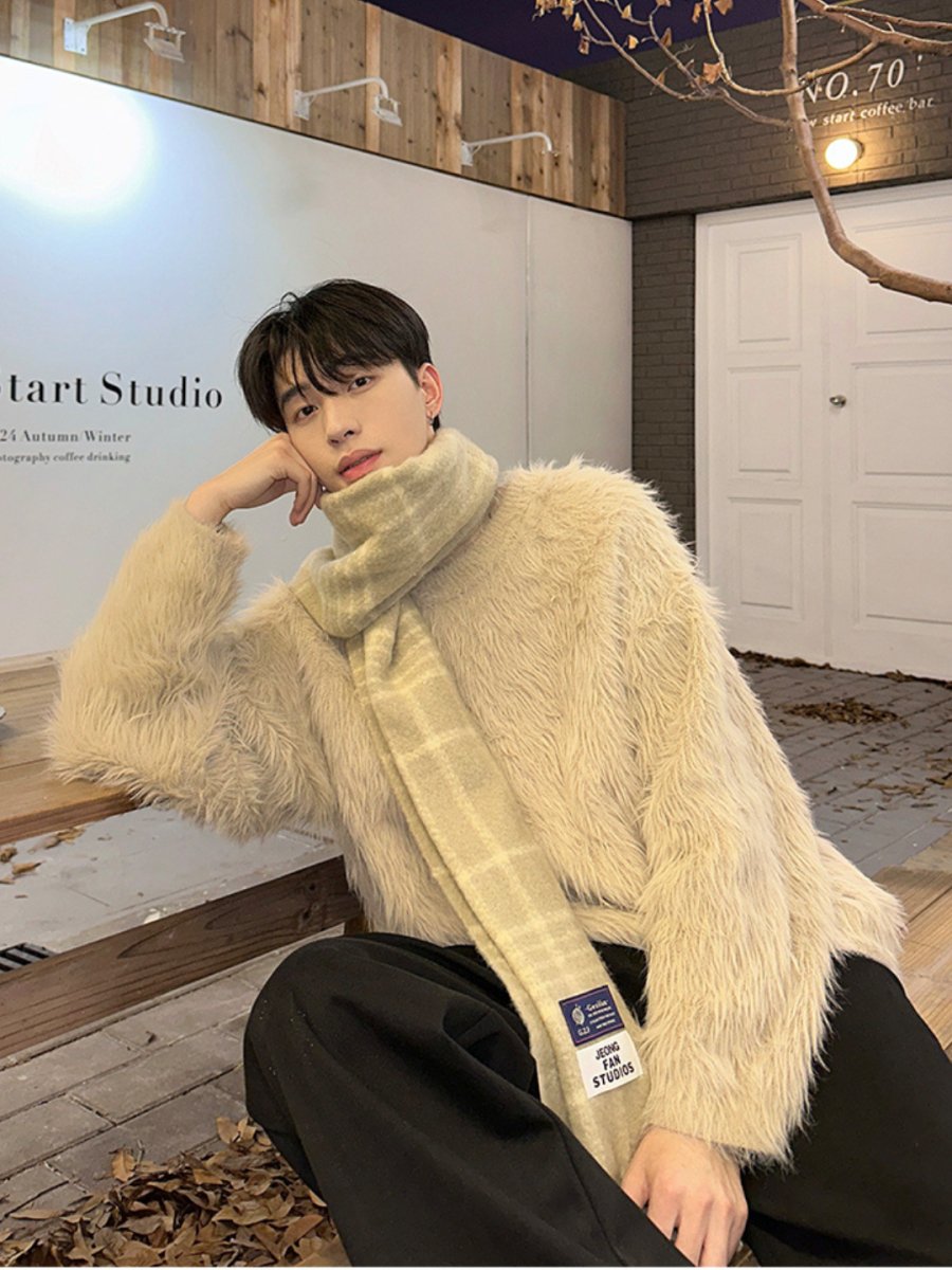 [ONELYC1NS] mink hair loose sweater S0190