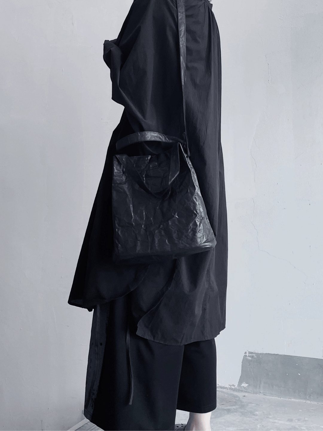 Dark Style Crumpled Bag A0070