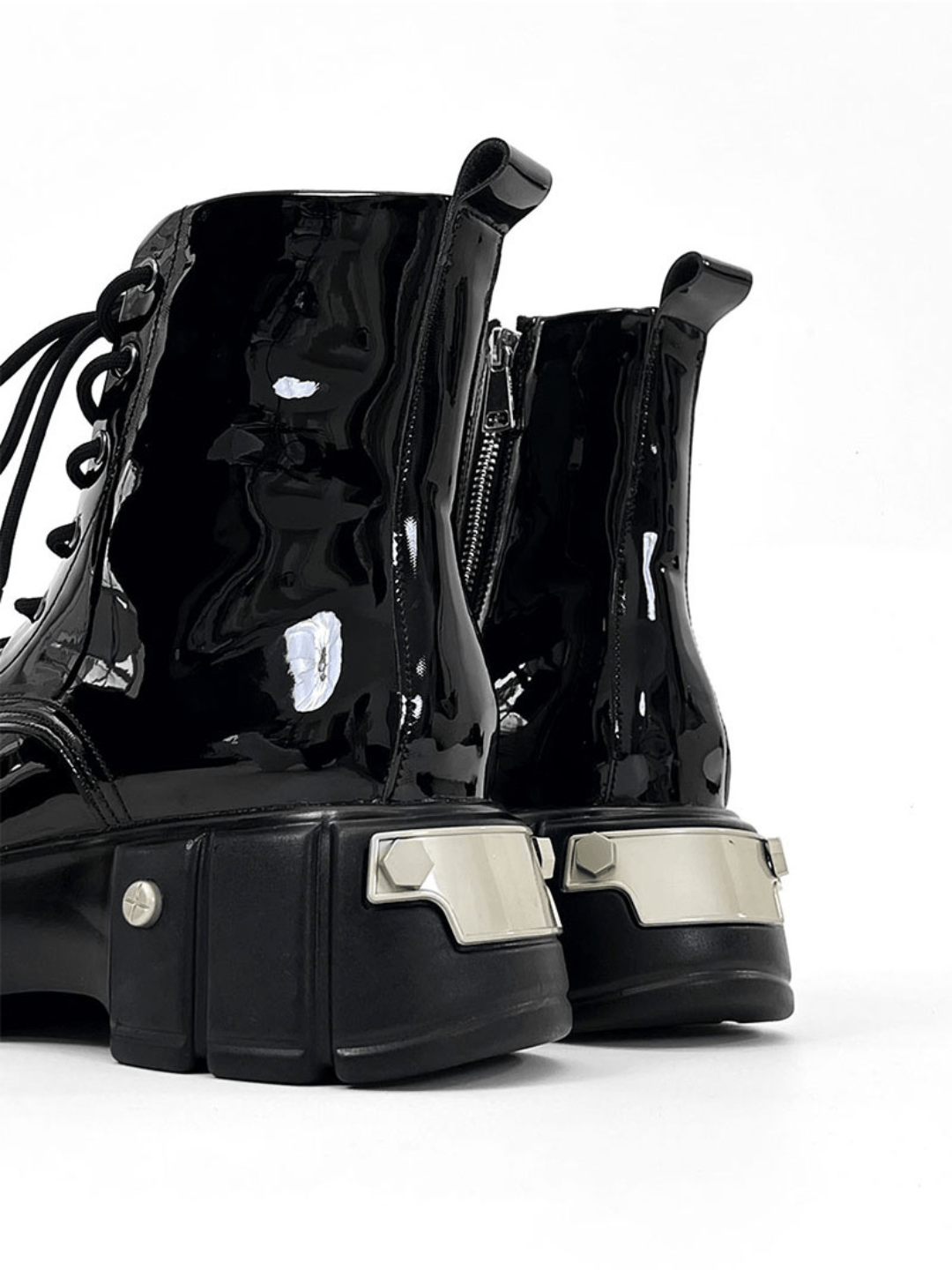 punk zipper biker boots S050