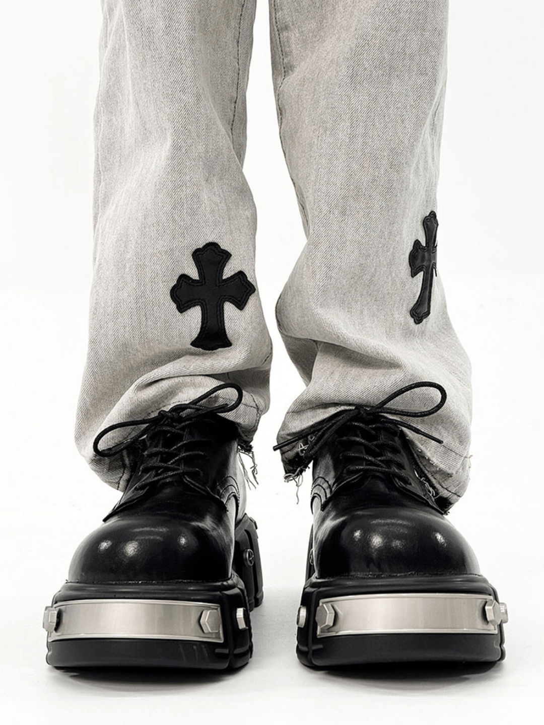 Head Round Toe Leather Shoes S042