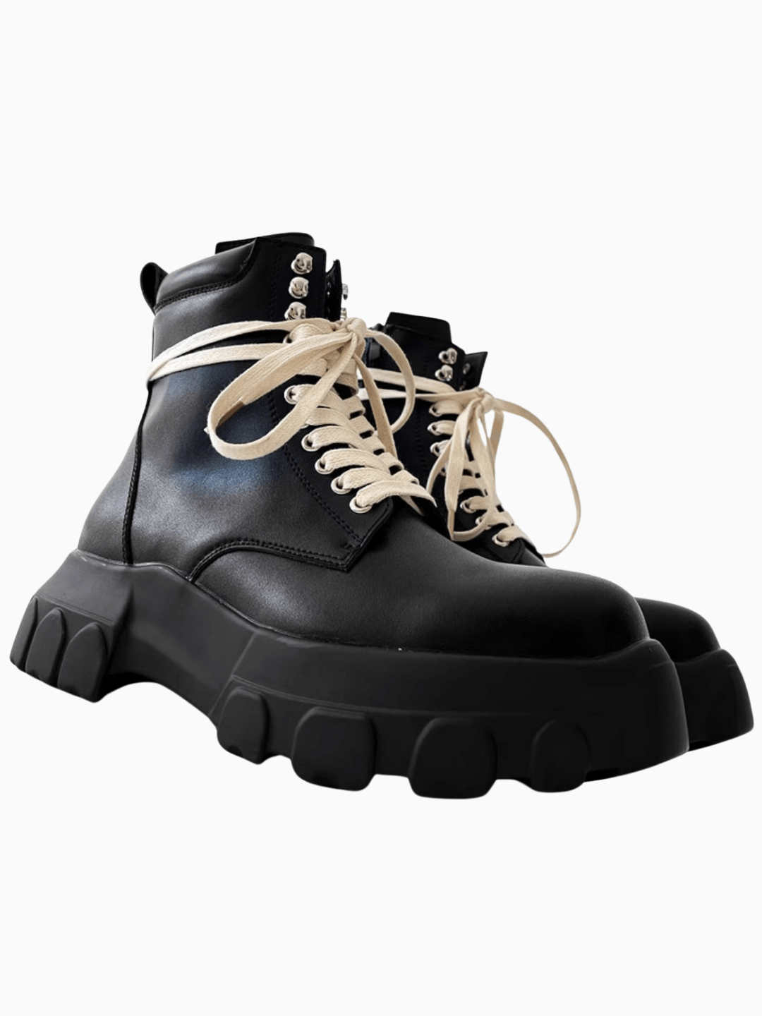 British style leather zipper shoes S043