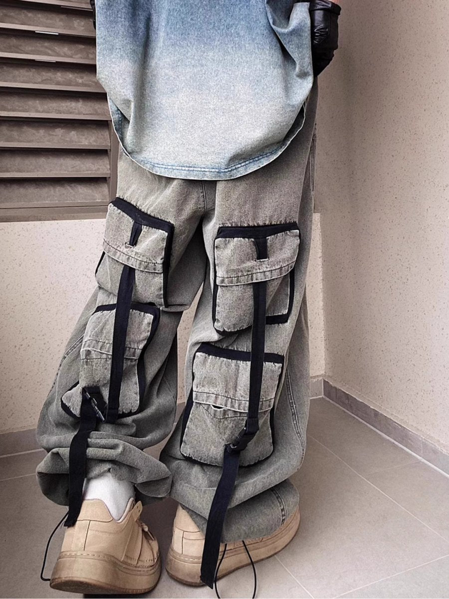 multi-pocket jeans B0141