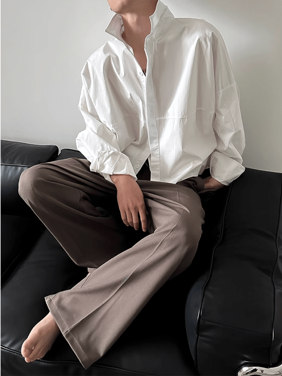 [GENESISBOY] Blue Striped Casual Shirt J0130