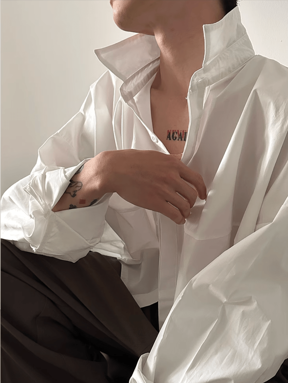 [GENESISBOY] Blue Striped Casual Shirt J0130