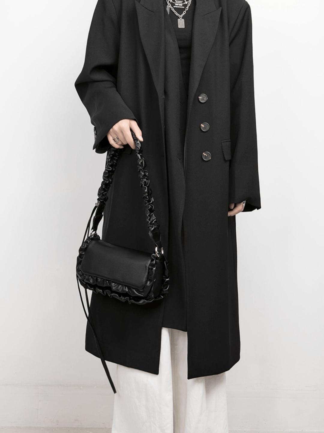 [luckystudio] decoration shoulder small square bag A0066