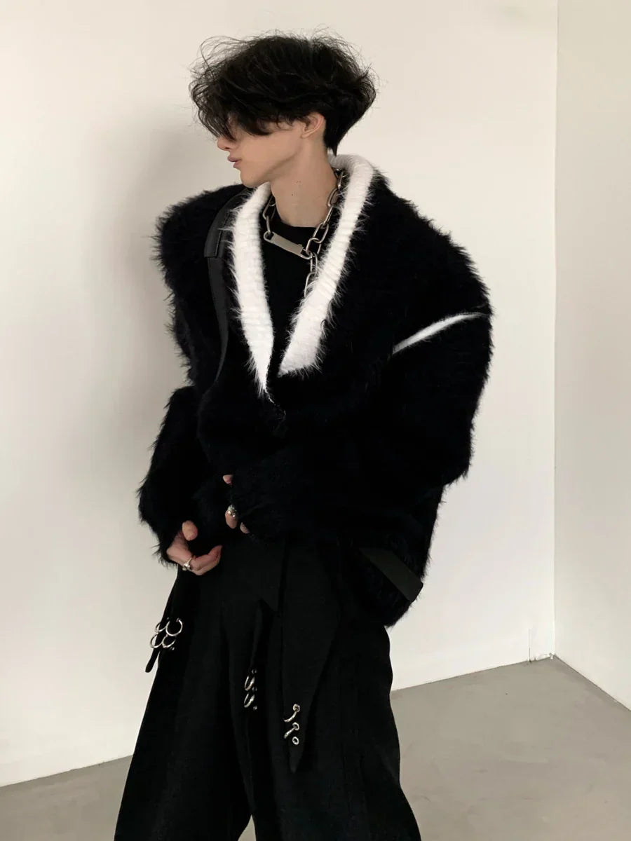 [AUTUMNWIND] DESIGN LOOSE V-NECK KNIT SWEATER S0179