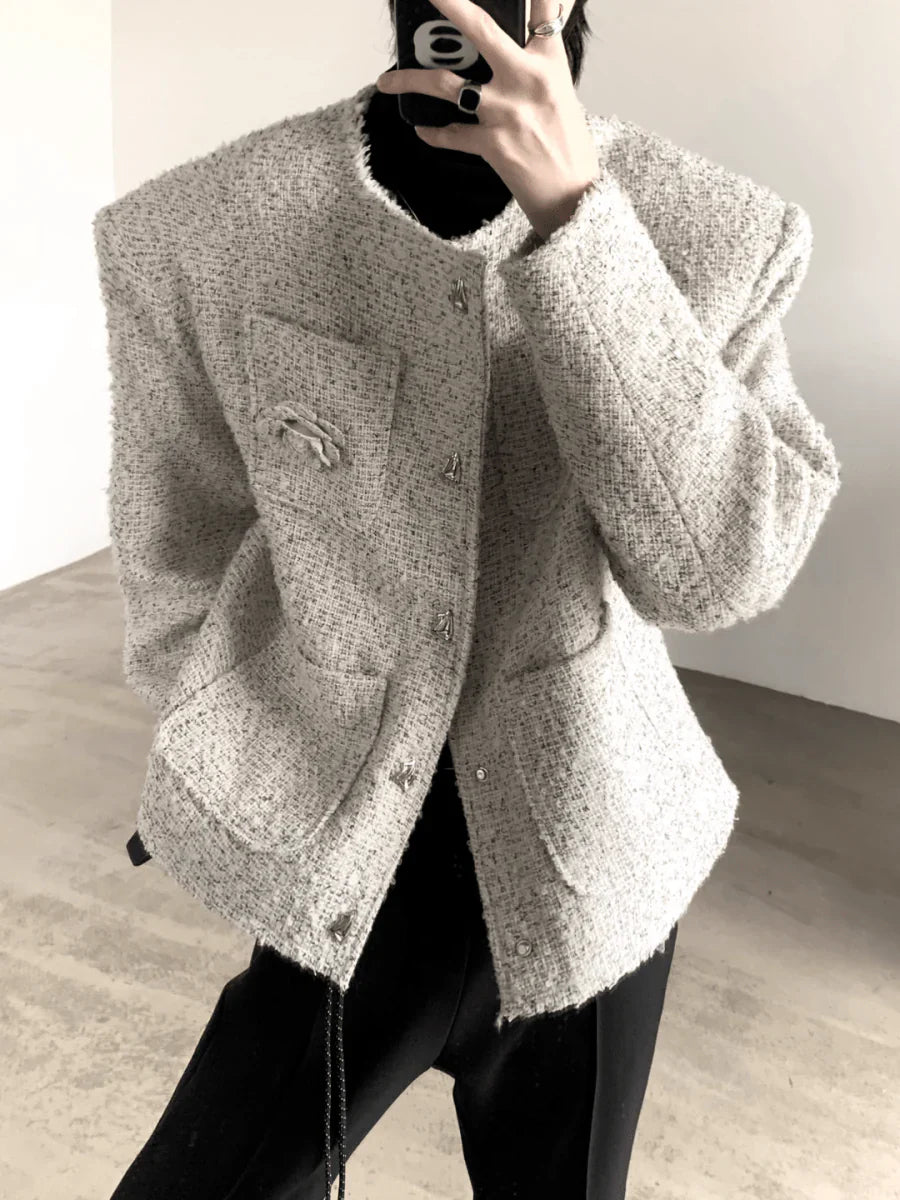 TWEED ROSE JACKET T0103