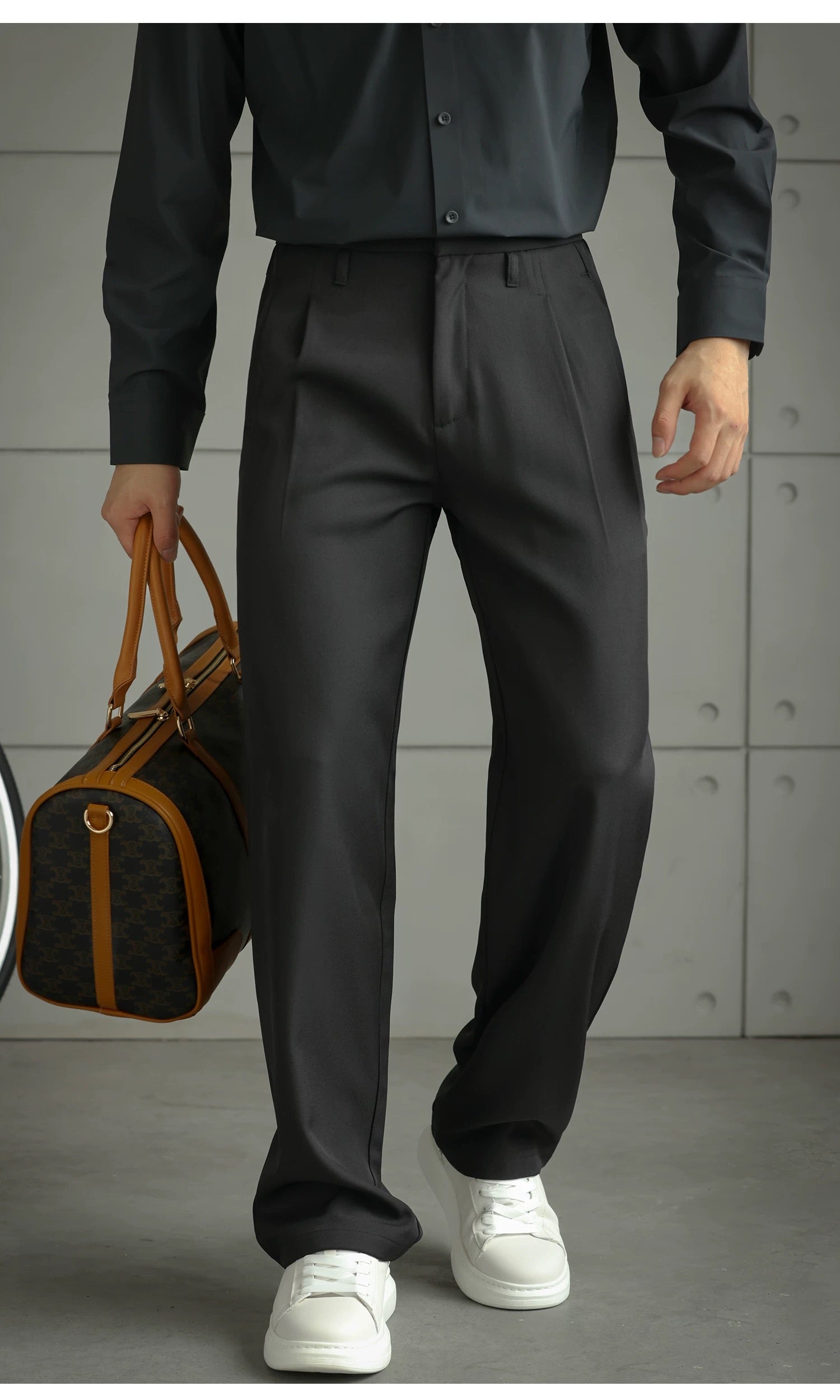 Men’s Straight-Leg Oversized Casual Pants B0030