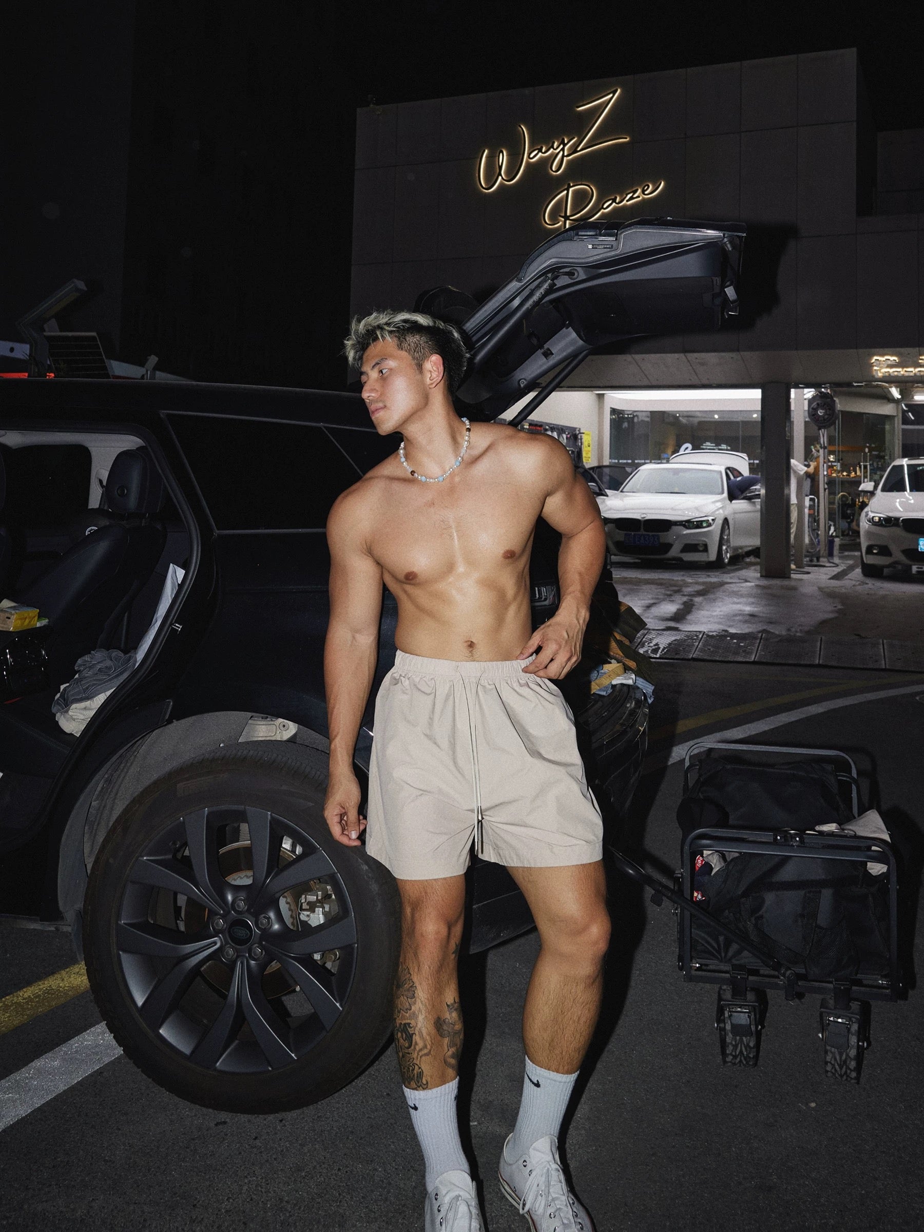 Men’s Retro Sport Lounge Set | Lightweight Fall Tracksuit with Loose Pullover & ShortsT0055