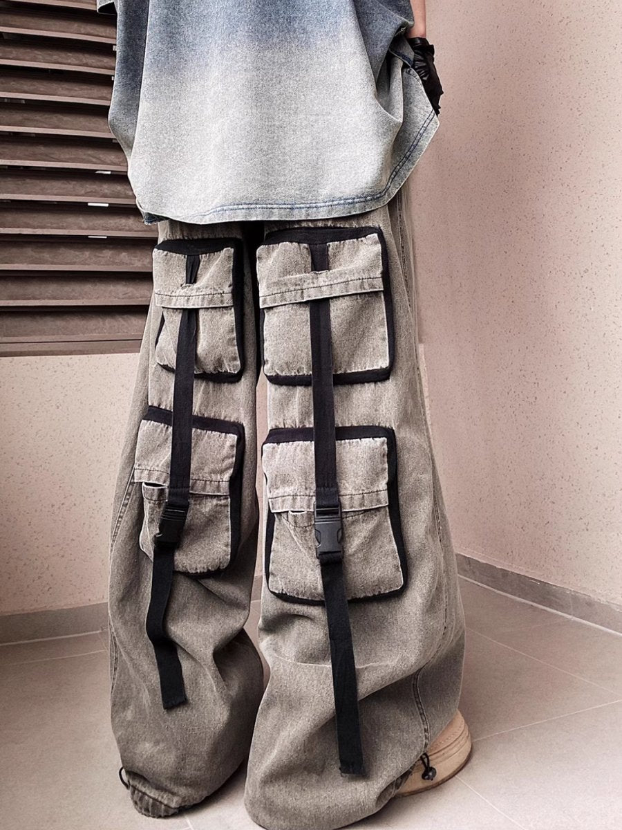 multi-pocket jeans B0141