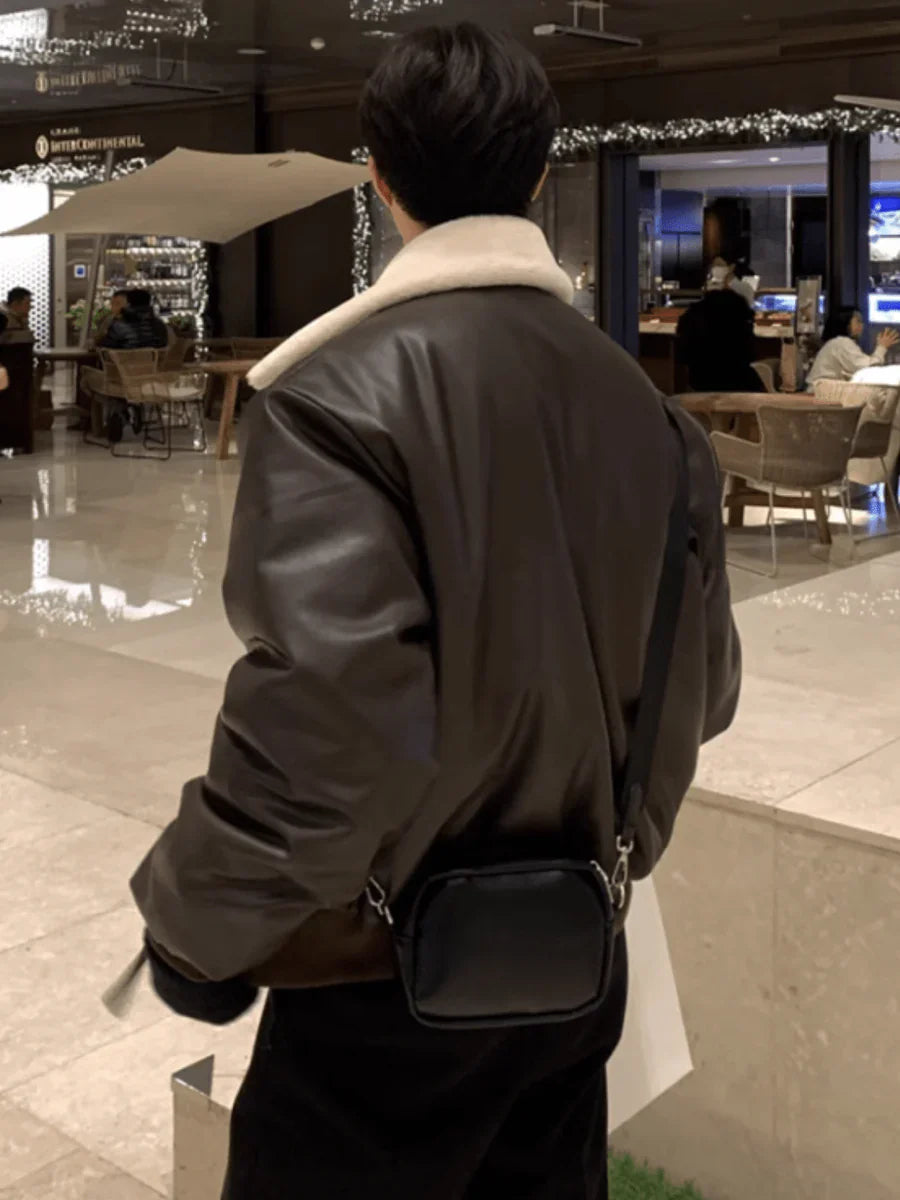 KOREAN LAMB WOOL COTTON COAT JACKET T0106