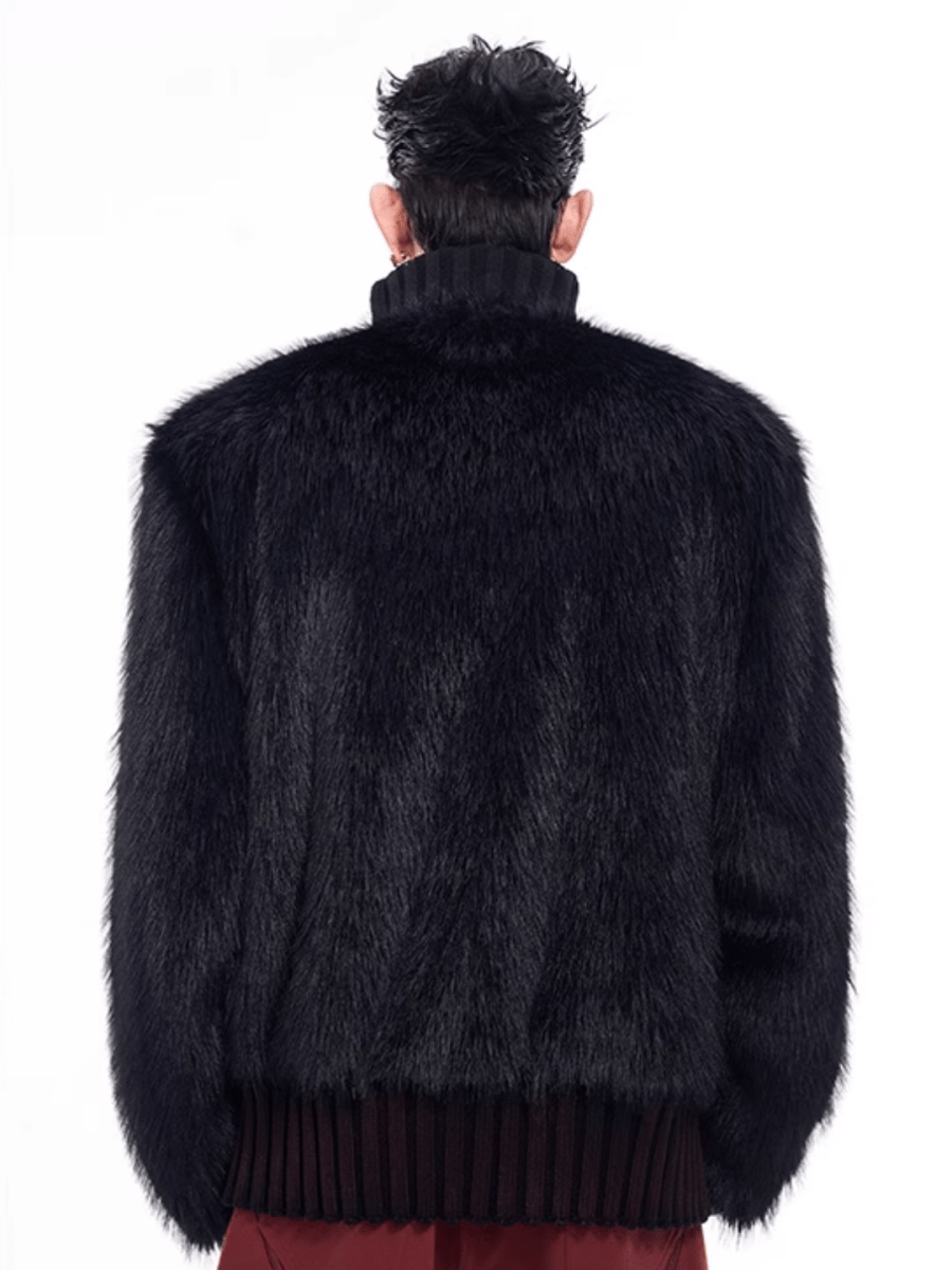 [STARTEXCEEDEND] Fur turtleneck sweater S0199
