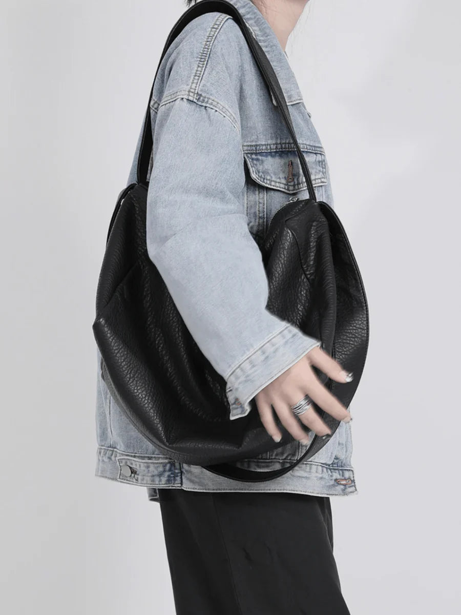 CROSSBODY SOFT LEATHER SHOULDER BAG A0061