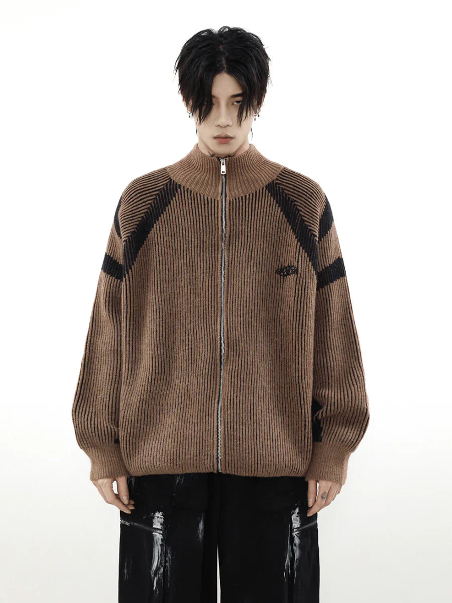 [MRNEARLY] STRIPED TURTLENECK SWEATER S0186