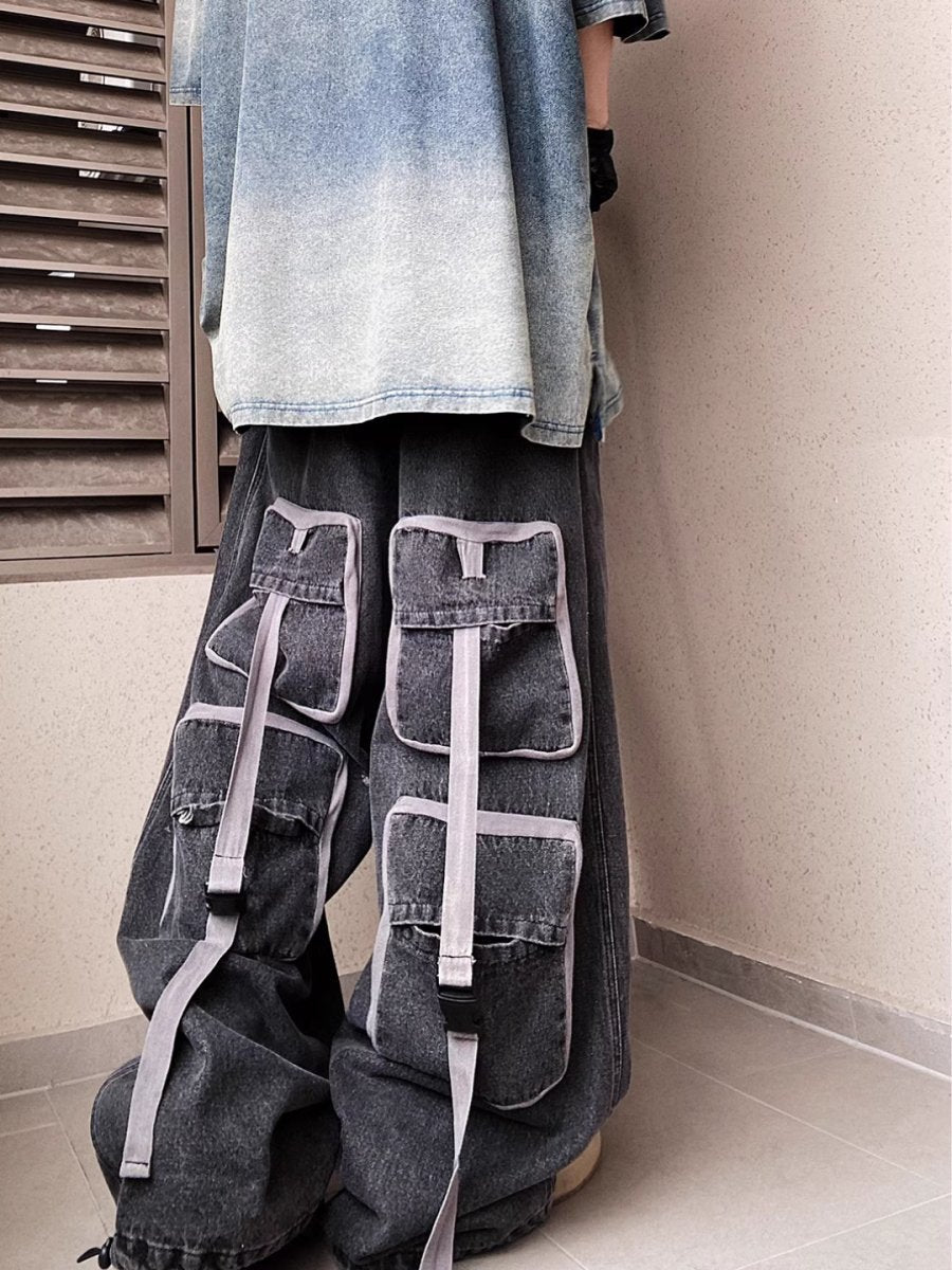 multi-pocket jeans B0141