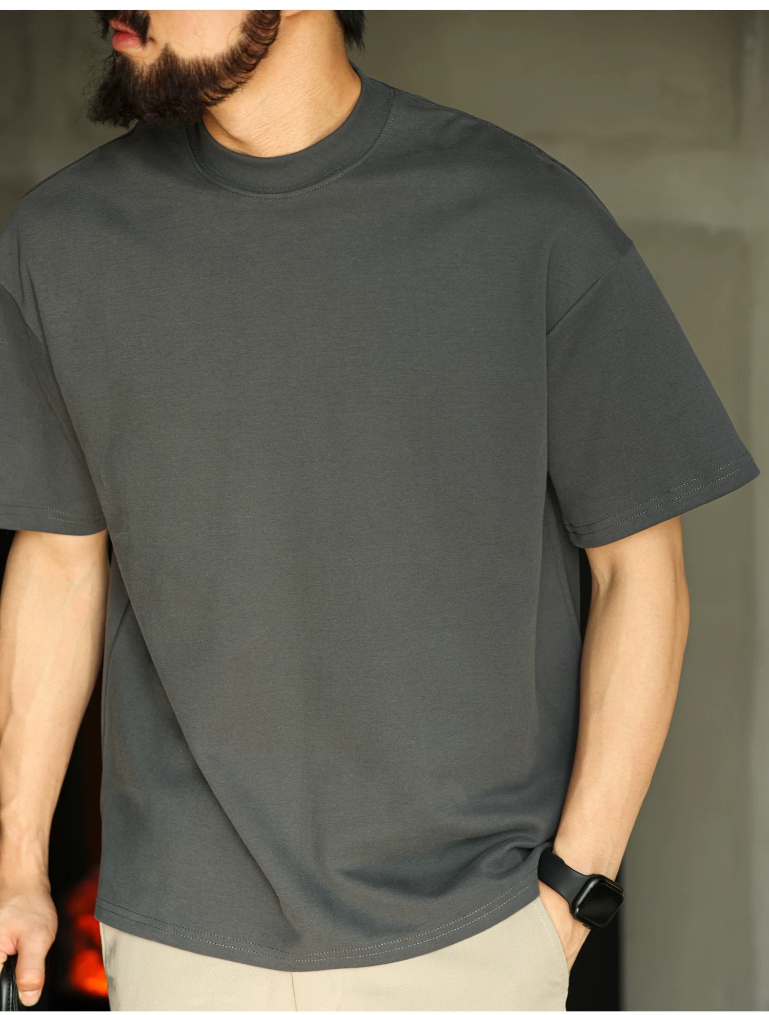Men’s Classic Solid Short-Sleeve Tee S0019