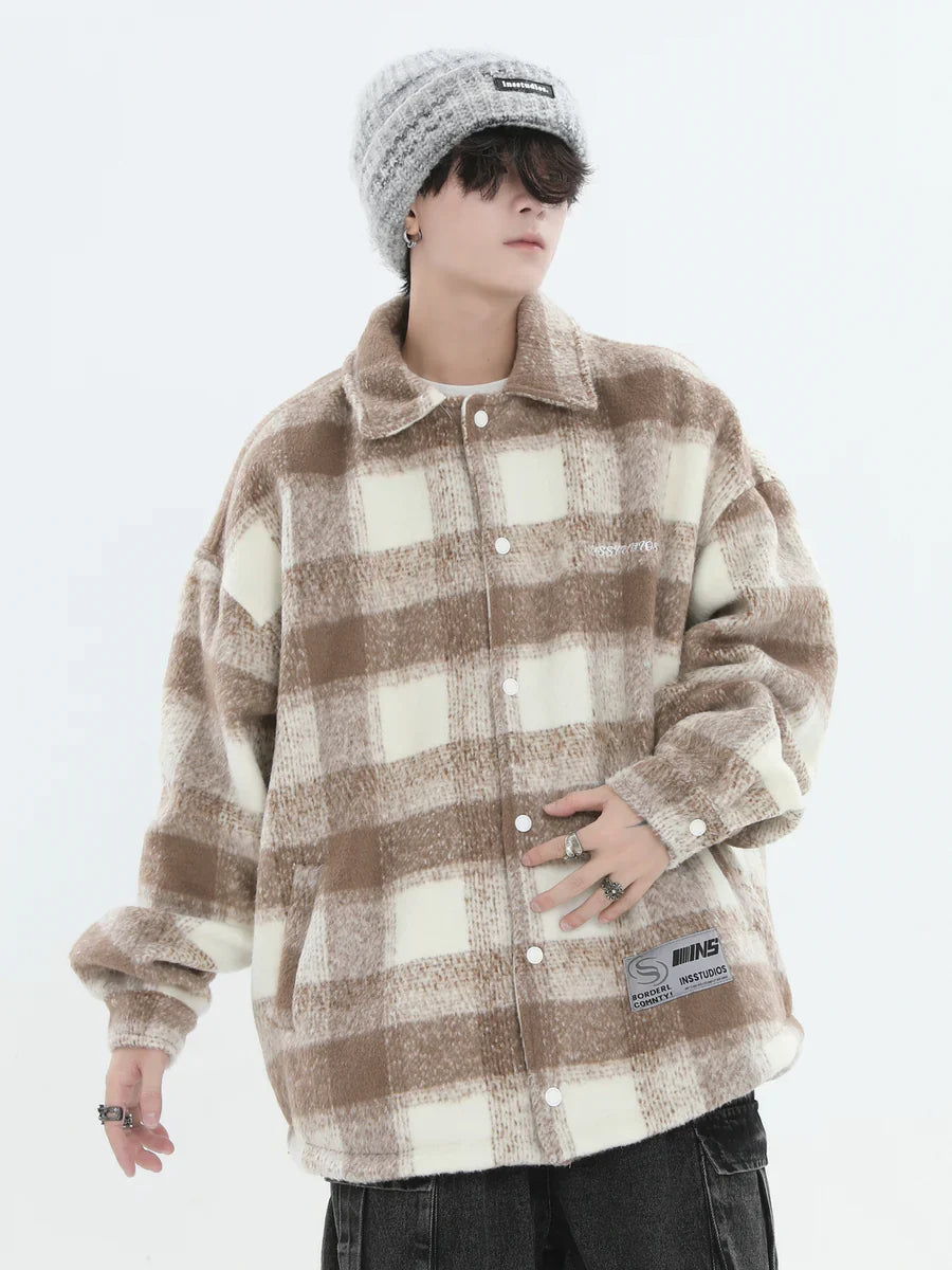 [INSstudios] LOGO LOOSE LAPEL JACKET S0067