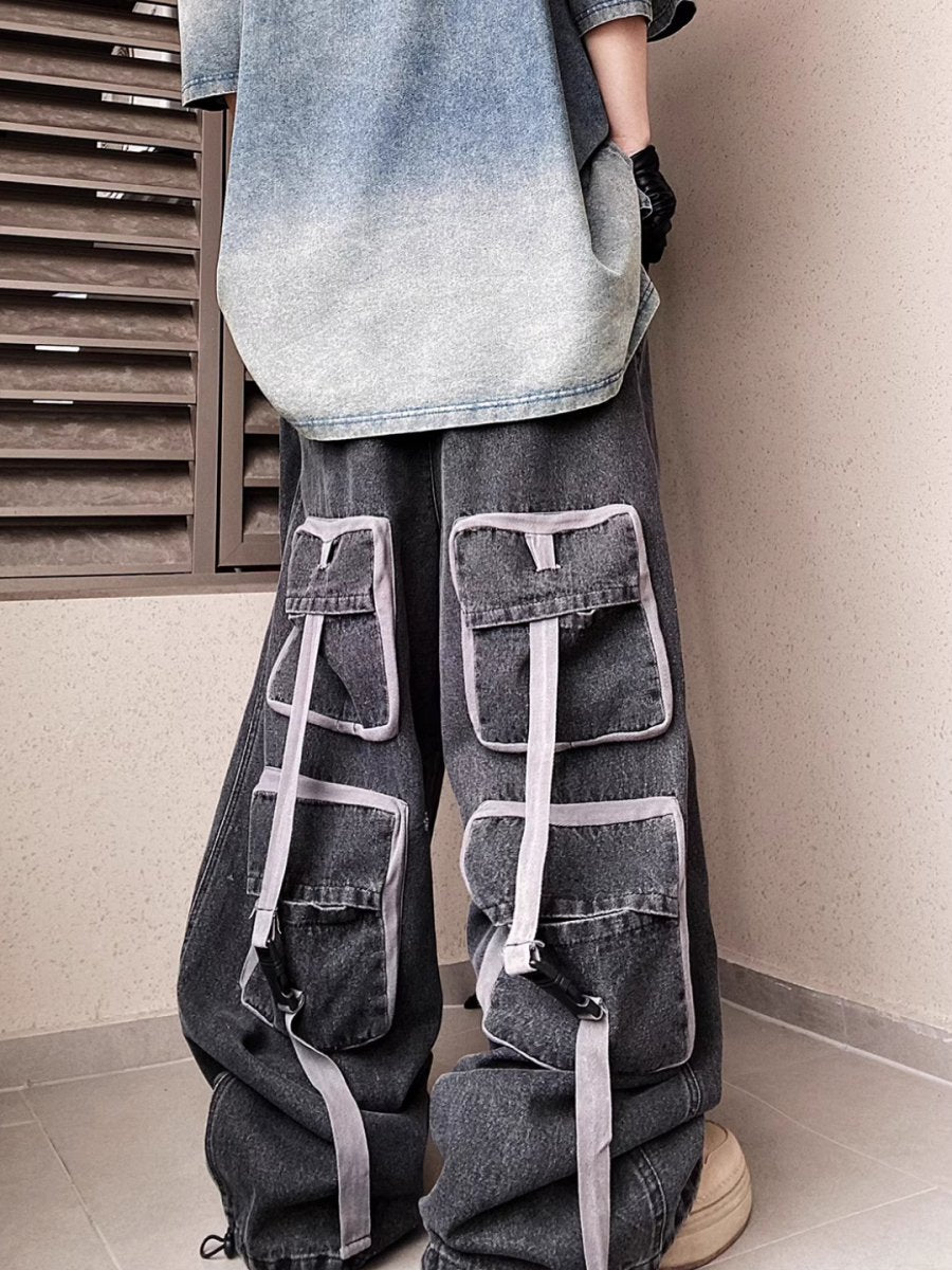 multi-pocket jeans B0141